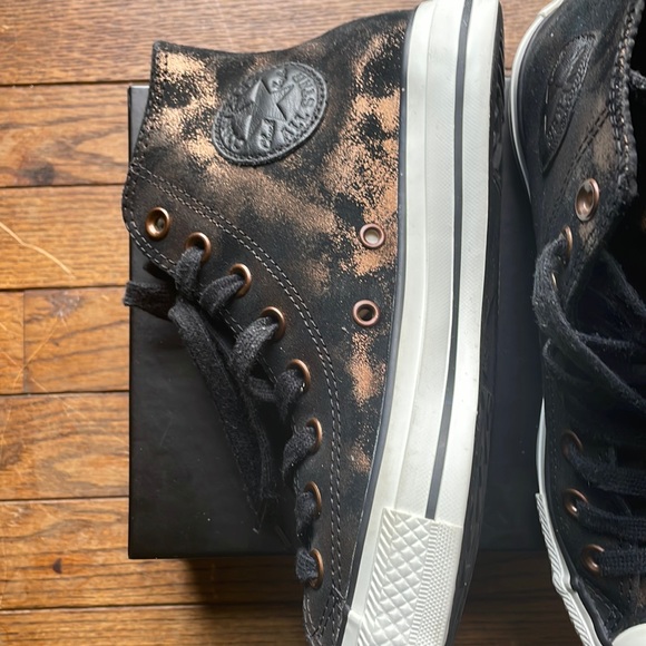Copper and Black Converse - Picture 4 of 6